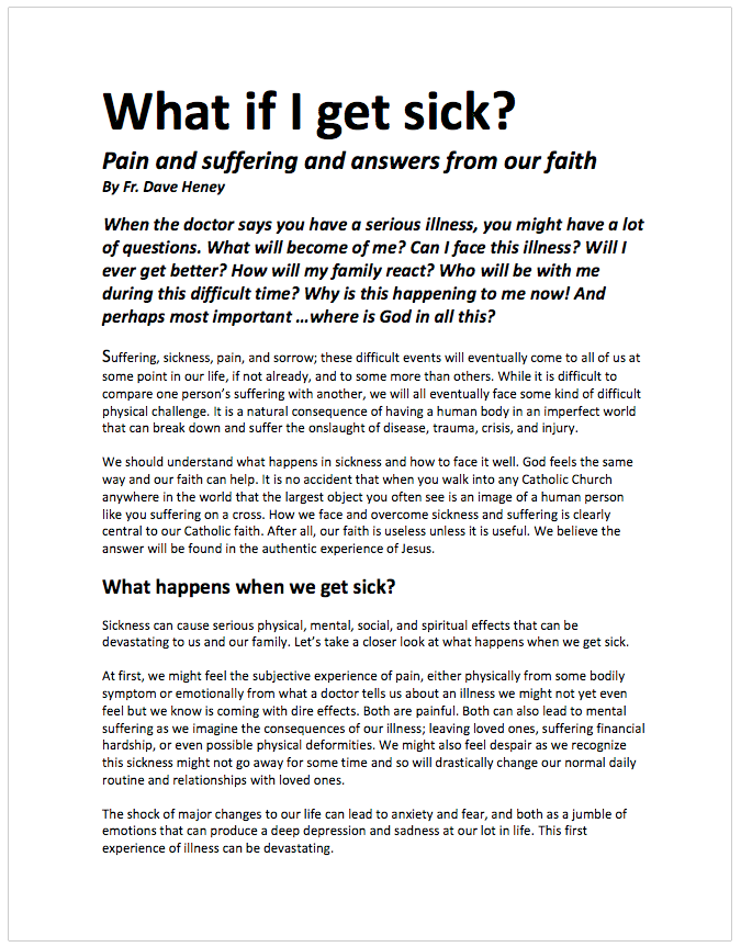 What If I Get Sick | Dave Heney